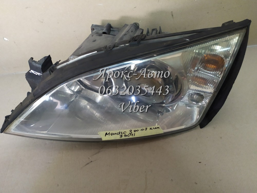 Фара ліва лінза ксенон електр корект FORD MONDEO III 00-07 000033041 відламано кріплення, фото 1