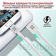 Кабель Promate MicroCord-2 USB-microUSB 2А 2 м White (microcord-2.white), фото 2