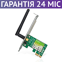 Wi-Fi адаптер PCI-Express TP-LINK TL-WN781ND, внутренний для ПК, установка в слот PCI-E компьютера