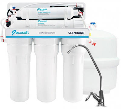 Система зворотного осмосу Ecosoft Standard 5-50P з помпою MO550PECOSTD