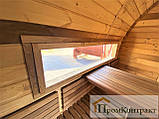 Будівництво мобільної бані-бочки 6 метрів у стилі голку, Вікінг із душем і кімнатою відпочинку під ключ, фото 9