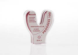 Артикуляційний папір BK54 100 мкм червона підкова 50 шт. у пластиковому дозаторі