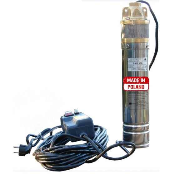 Насос свердловинний вихровий для колодязя та свердловини Akwa Pump Польща 4SKm-100 занурювальний