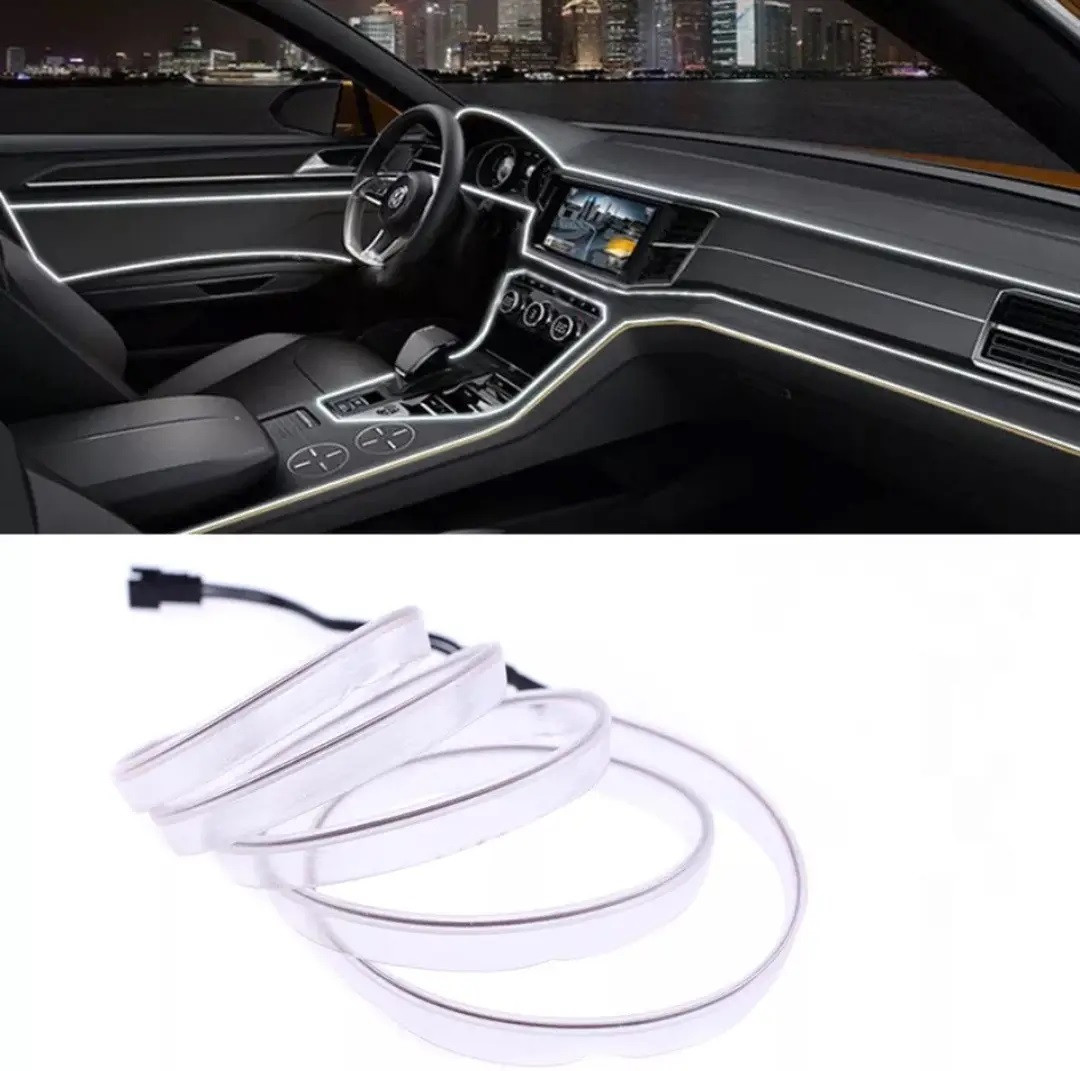 Неонова стрічка для авто Neon Led Strip 5M Біла 12V-220V, фото 1