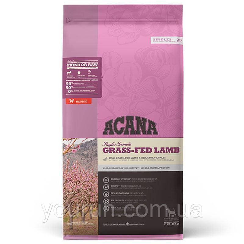 Acana (Акана)Singles Grass-Fed Lamb - гіпоалергенний корм для собак усіх порід та вікових груп 340гр