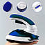 Праска та відпарювач для одягу 2 в 1 HT 558 B / Праска з поворотною ручкою Синя, фото 3