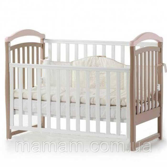 Ліжечко дитяче Верес Соня ЛД6 Капучіно/Рожевий, фото 1