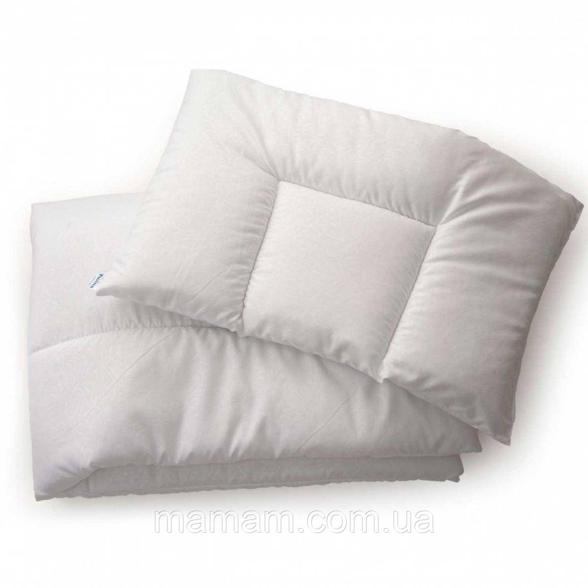 Одеяло з подушкою для новонароджених Twins White, фото 1