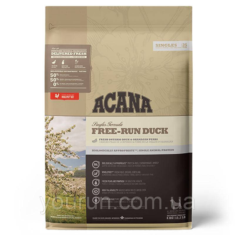 Acana (Акана) FREE-RUN DUCK - корм для собак всіх порід на всіх стадіях життя 6 кг