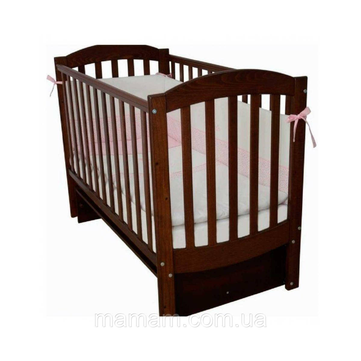 Ліжечко дитяче Верес Соня ЛД10 маятник Горіх, фото 1