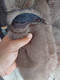 Шуба з натуральної норки 90 см алеркова шуба трансформер натуральна шуба з норки колір солю, фото 9