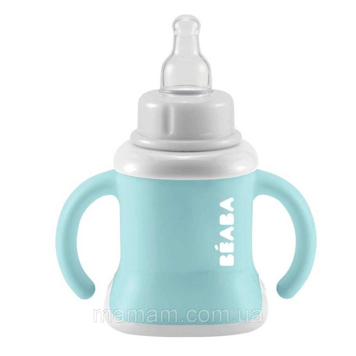 Поильник Beaba Ellipse 3 in 1 Evoluclip Training Cup Blue, фото 1