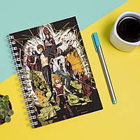 Скетчбук (Sketchbook) блокнот для рисования с принтом "Death Note - Тетрадь смерти 3" А4
