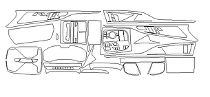 Комплект викрійок для салону BMW 8 2020 4 DOORS