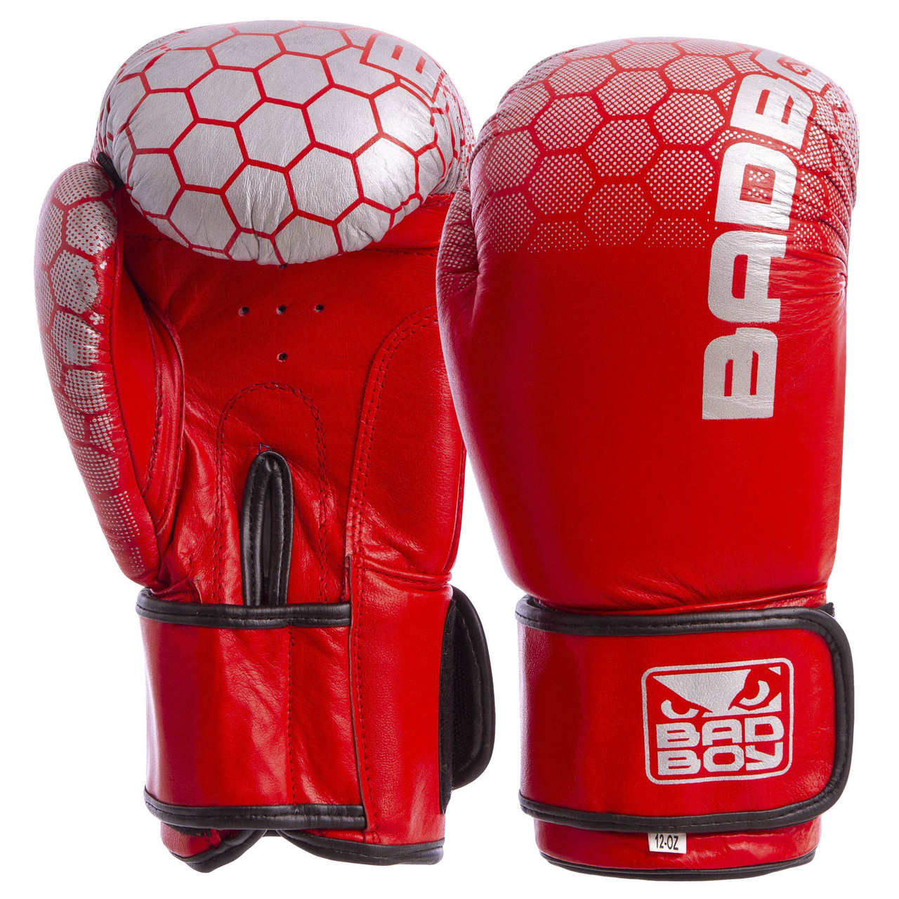 Перчатки боксерские кожаные Bad Boy 12 унций, красные - фото 1 - id-p1619890827