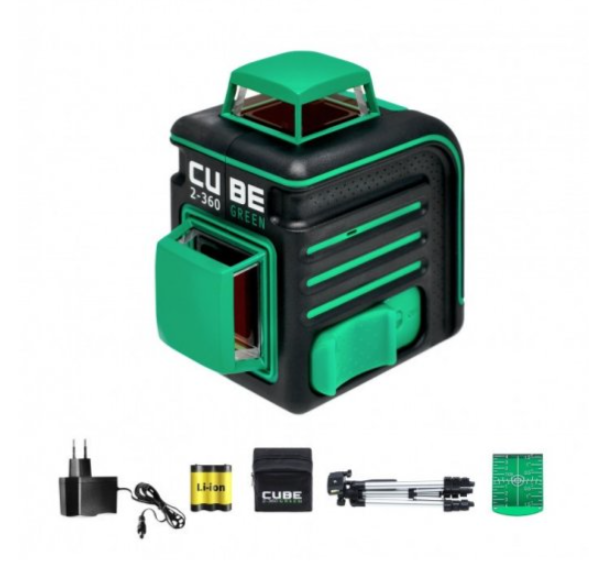 Нивелир лазерный линейный ADA Cube 2-360 Green Professional Edition - фото 2 - id-p1619895358