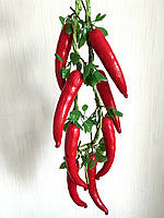 Штучне в'язання перцю.Муляж перцю. Декоративний перець (50 см), фото 7