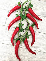 Штучне в'язання перцю.Муляж перцю. Декоративний перець (50 см), фото 5