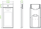 Облік та контроль доступу по обличчю з температурним скринінгом ZKTeco RevFace15 TI, фото 8