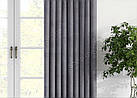 Однотонна штора мікровелюр Колір: графітовий, фото 3
