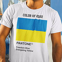 Футболка с принтом Color of 2022 Pantone Ukraine