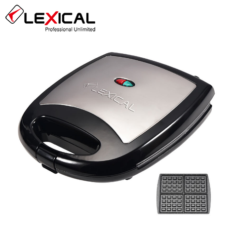 Электровафельница LEXICAL LWM-2402 / 1300W / гранітне покриття Антипригарне, фото 2