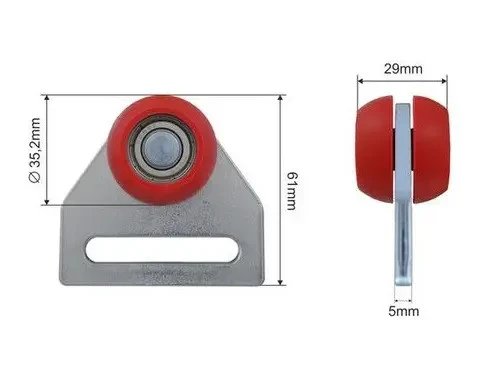 РОЛИК БОКОВОЇ ШТОРИ  35,2*29*61 KOGEL-KRONE