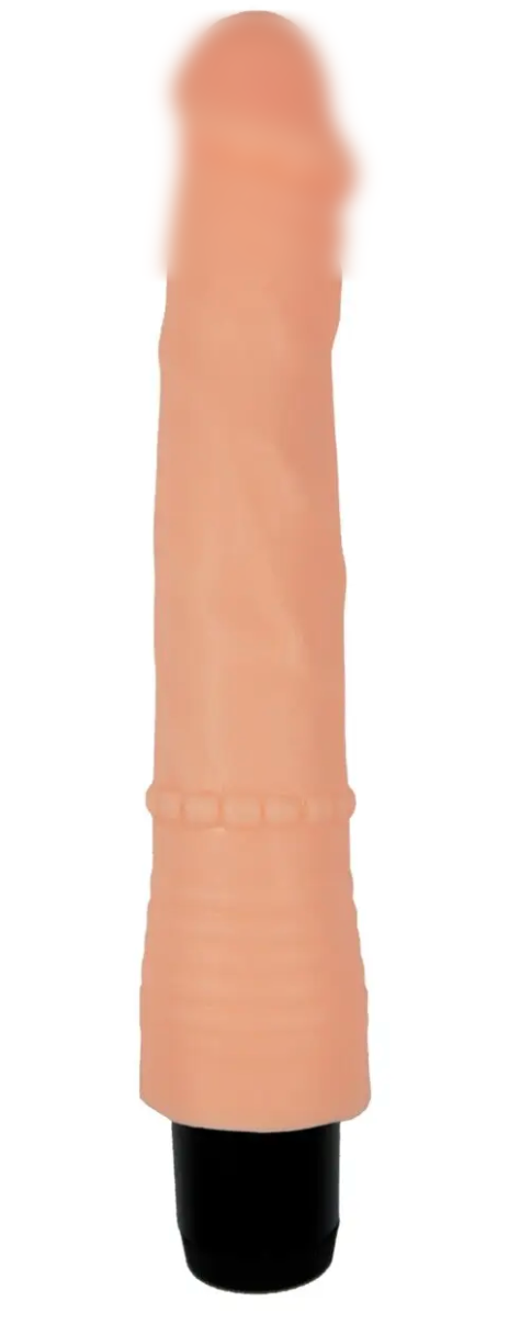 Вібратор із кібершкіри BOSS Cyberskin — JUSTIN, 22х3,5 см.