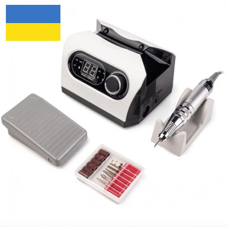 Фрезер для манікюру Bucos Nail Drill ZS-717 (White 65 ватів, 35 000 об/хв)