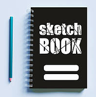 Скетчбук (Sketchbook) блокнот для рисования с принтом "Sketch Book"