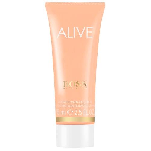 Елітний парфумований жіночий лосьйон для тіла Hugo Boss Boss Alive 75 мл, квітковий деревний аромат, фото 1