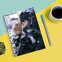 Скетчбук (Sketchbook) блокнот для малювання з Owari no Seraph-Останній Серафим