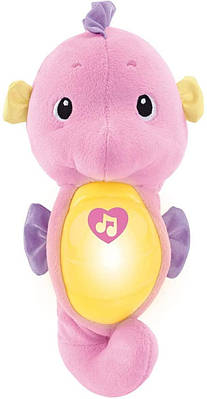 Нічник із музикою Морський коник Рожевий Fisher-Price Soothe&Glow Seahorse