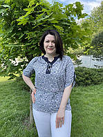 Стильная Блуза женская легкая (50-56), доставка по Украине Укрпочта,НП,Джастин
