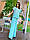 Прогулянковий брючний костюм з брюками палаццо і вільної футболкою річний (р. 42-46) 52101970, фото 8