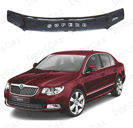 Дефлектор капота Skoda Superb з 2008-2015 р. в. віп тюнінг, Vip Tuning