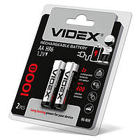 Аккумуляторы Videx, HR6, AA, 1000mAh, double blister/2шт