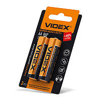 Батарейка сольова Videx, R6P, AA, SMALL BLIST 2шт