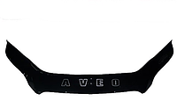 Дефлектор капота Chevrolet Aveo с 2008-2011 г.в.( х/б) вип тюнинг, Vip Tuning\ Мухобойка Шевроле Авео