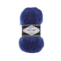 Alize MOHAIR CLASSIC NEW (Мохер Класік) № 409 синій (Пряжа мохер, нитки для в'язання)