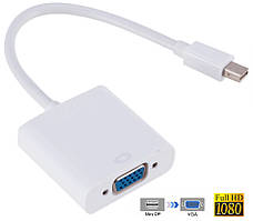 Перехідник адаптер Mini DisplayPort — VGA White (3654)