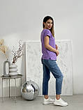 Джинси для вагітних WOW MOM FIT Сині L (УЦІНКА), фото 3