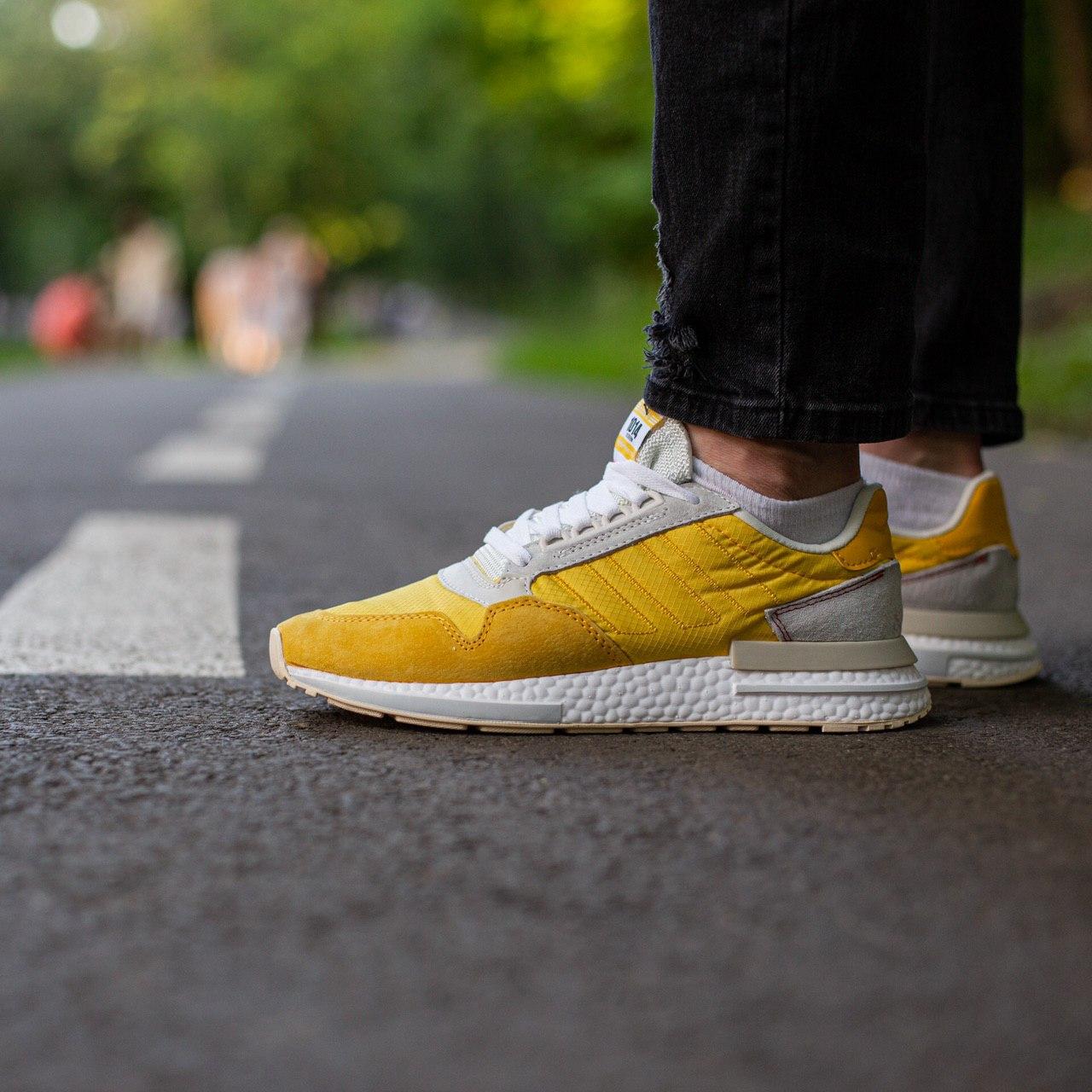 Кросівки чоловічі жовті Adidas ZX 500 RM (00748)