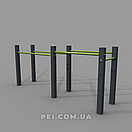 Бруси подвійні, різнорівневі W2235 (спортивний майданчик для street workout, вуличні тренажери), фото 3