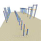 Спортивний комплекс (майданчик для воркаута + кросфіт станції, вуличні тренажери) W2236, фото 5