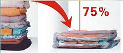 5 шт. вакуумні пакети для зберігання одягу 60х80 см