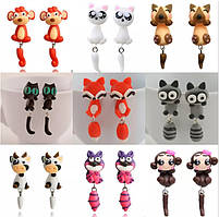 Сережки із полімерної глини