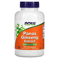 Экстракт женьшеня NOW Foods "Panax Ginseng Extract" 500 мг (250 капсул)