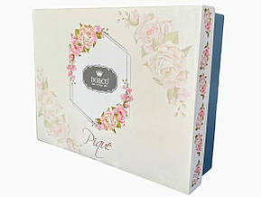 Літній комплект постільної білизни Dantelli Do&Ko Gri Turkey, фото 3