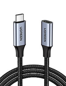 UGREEN USB C 3,1 Подовжувальний Плетений Кабель 1м Тип C Подовжувальний Кабель USB C 3,1 Gen2 5A Подовжений Шнур Сумісний для